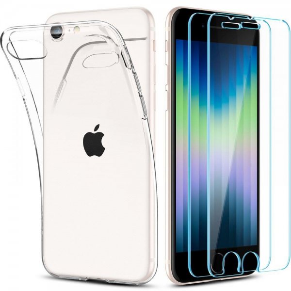 iPhone 7/8/SE Cover Skærmbeskytter Crystal Pack Crystal Clear
