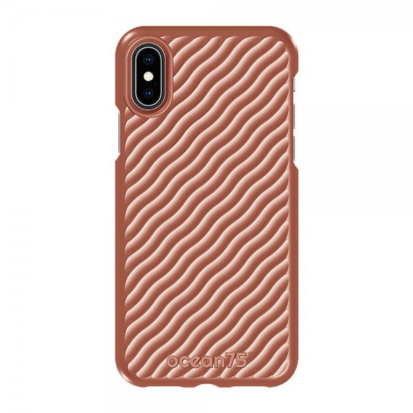iPhone X/Xs Cover Ocean Wave Coral Pink