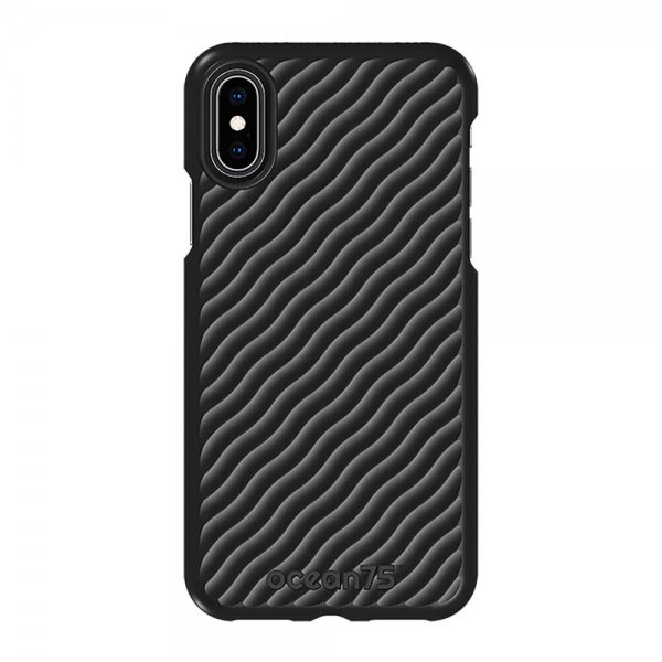 iPhone X/Xs Cover Ocean Wave Deep Black