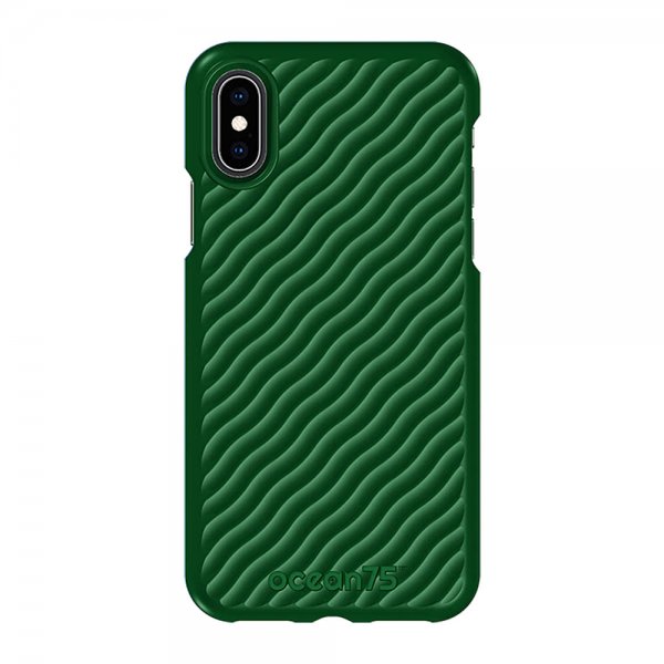 iPhone X/Xs Cover Ocean Wave Turtle Green