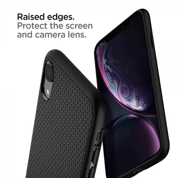 iPhone Xr Cover Liquid Air Matte Black