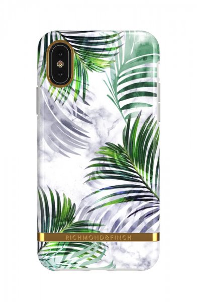iPhone Xr Cover White Marble Tropics