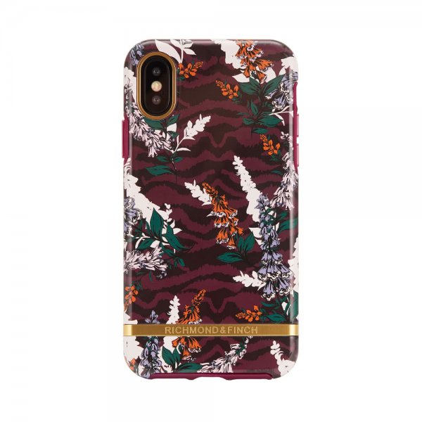 iPhone Xs Max Cover Floral Zebra