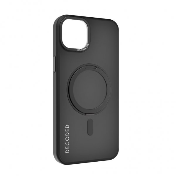 iPhone 15 Plus Cover Recycled Plastic Transparant Loop Stand Back Cover Sort