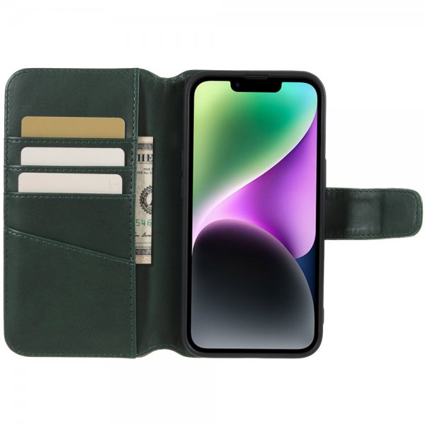 iPhone 14 Plus Etui Essential Leather Juniper Green