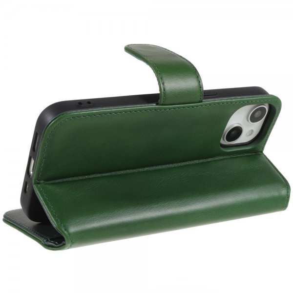 iPhone 14 Plus Etui Essential Leather Juniper Green