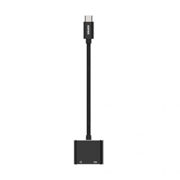 DuraBraid USB-C till 3.5mm med PD Sort