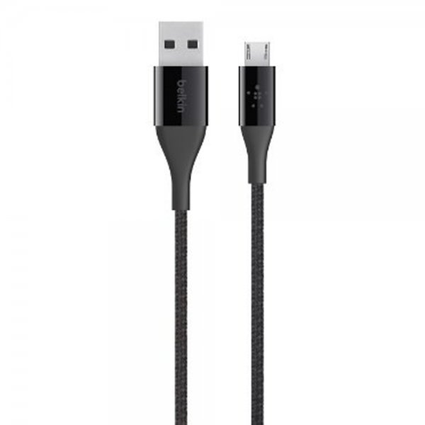 Kabel DuraTek Micro-USB till USB-A 1.2 meter Sort
