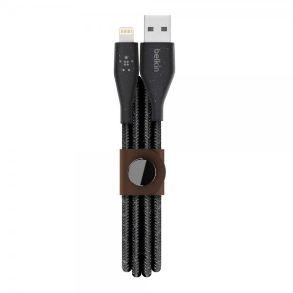 Kabel DuraTek Plus Lightning till USB-A 1.2 meter Sort