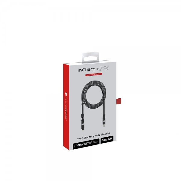 Kabel inCharge XL 100W 3m 6in1 Urban Black