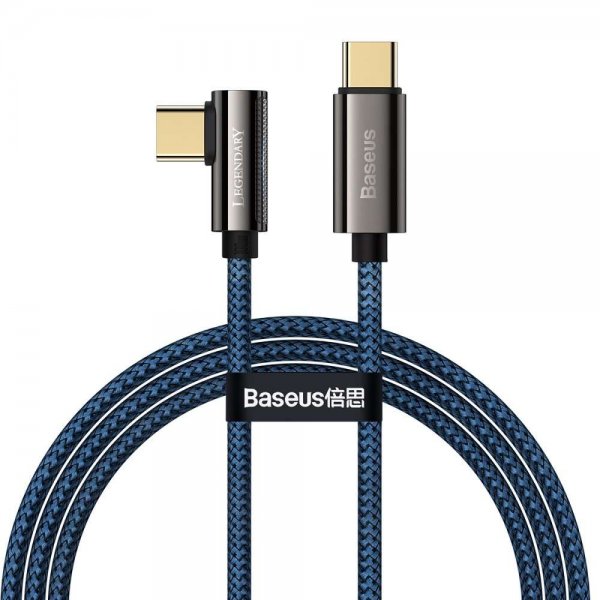 Kabel Legend Series USB-C till USB-C 1 m Blå