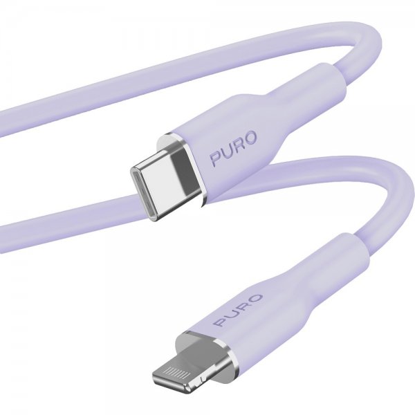 Kabel Soft Charge & Sync Cable USB-C/Lightning 1.5m Lavendel