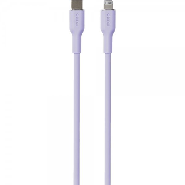 Kabel Soft Charge & Sync Cable USB-C/Lightning 1.5m Lavendel