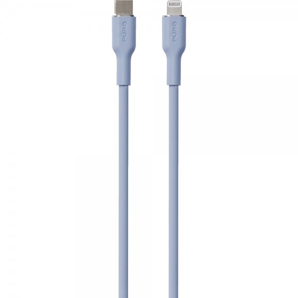 Kabel Soft Charge & Sync Cable USB-C/Lightning 1.5m Lyseblå