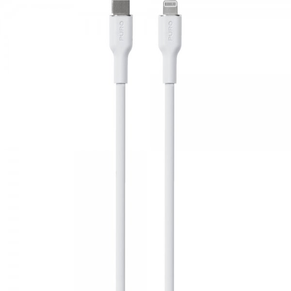 Kabel Soft Charge & Sync Cable USB-C/Lightning 1.5m Hvid