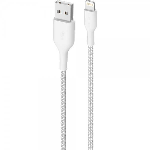 Kabel Ultra Strong Fabric Cable USB-A/Lightning 1.2 Hvid