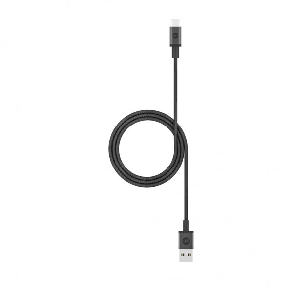 Kabel USB-A/USB-C 1m Sort