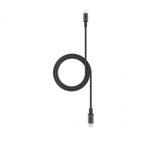 Kabel USB-C/Lightning 1m Sort