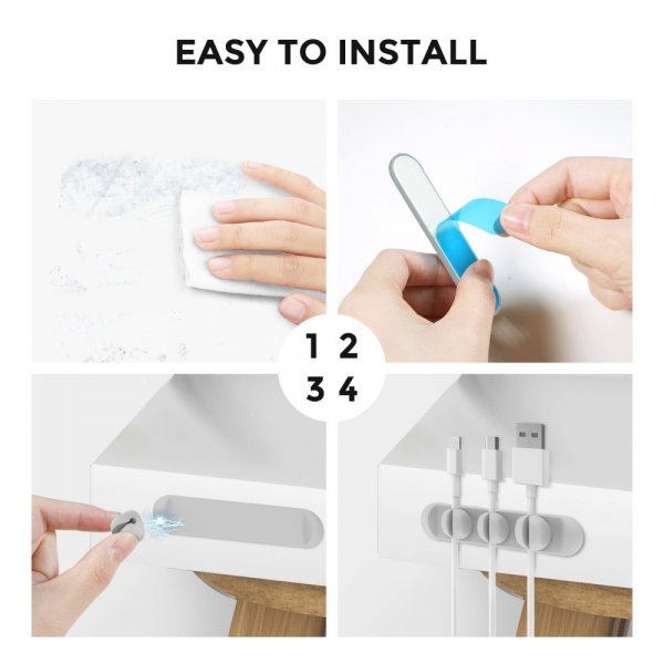 Kabelholder WG15 Magnetisk Grå