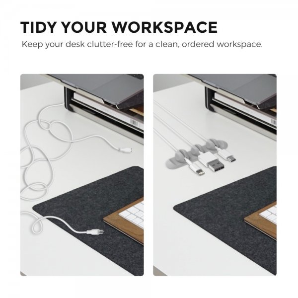 Kabelholder WG15 Magnetisk Grå