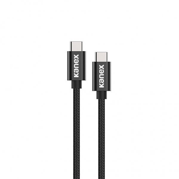 DuraBraid USB-C till USB-C Kabel 1 meter Sort