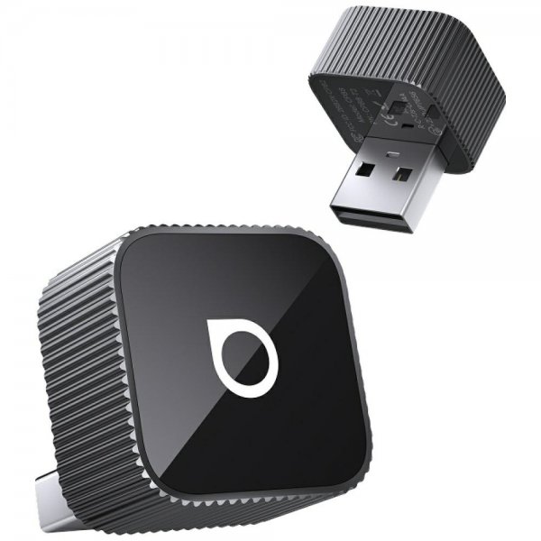 Mini Cube Trådløs CarPlay/Android Auto Adapter Sort