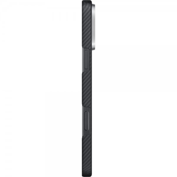 iPhone 16 Pro Max Cover Ultra-Slim Case MagSafe Black/Grey Twill