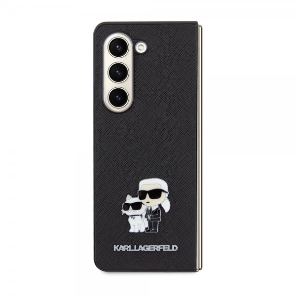 Samsung Galaxy Z Fold 5 Cover NFT Karl & Choupette Pin Saffiano Sort