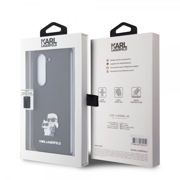 Samsung Galaxy Z Fold 5 Cover NFT Karl & Choupette Pin Saffiano Sort