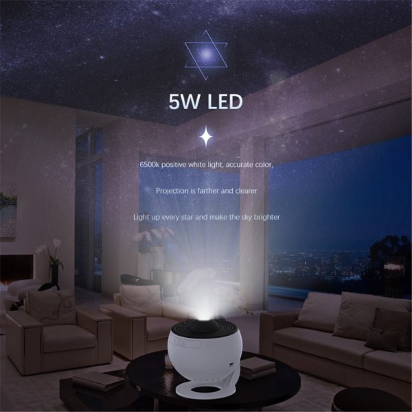 MajesticLine LED-projektor Galaxy Starry Sky Rotating