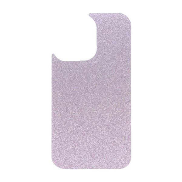 iPhone 12 Pro Max Cover Glitter Transparent MagSafe Lilla