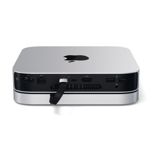 Type-C Aluminum Stand & Hub for Mac Mini Sølv
