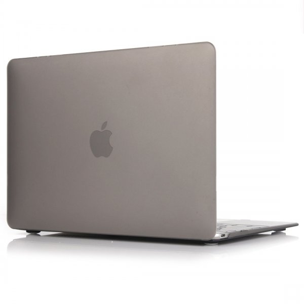MacBook Air 13 (A1932. A2179. A2337) Cover Frostet Transparent Grå