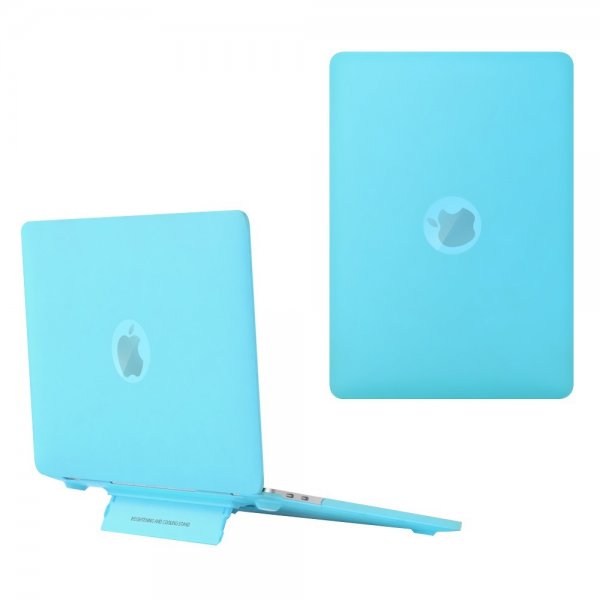 Macbook Air 15 M2 (A2941)/M3 (A3114) Cover Mat Stativfunktion Blå