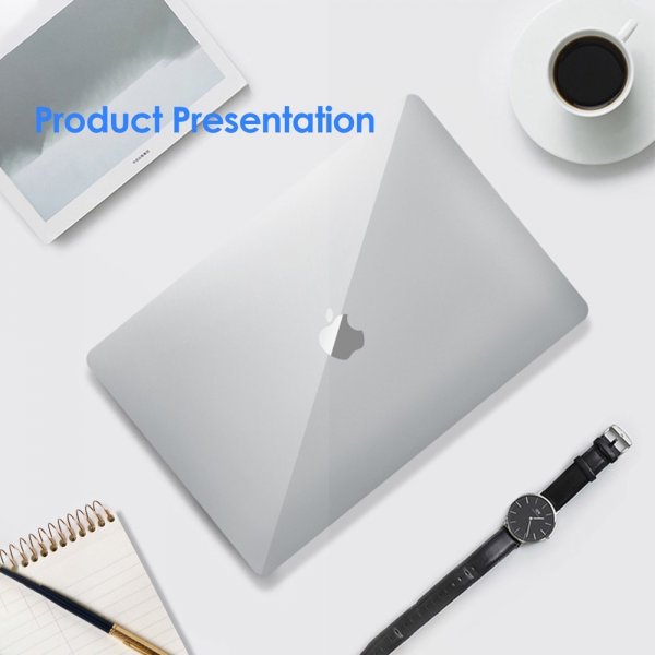 Macbook Air 15 M2 (A2941)/M3 (A3114) Cover Mat gennemsigtig Hvid