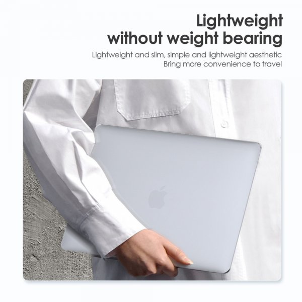 Macbook Air 15 M2 (A2941)/M3 (A3114) Cover Mat gennemsigtig Hvid