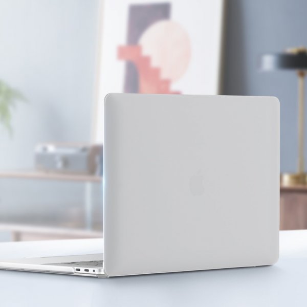 Macbook Air 15 M2 (A2941)/M3 (A3114) Cover Mat gennemsigtig Hvid
