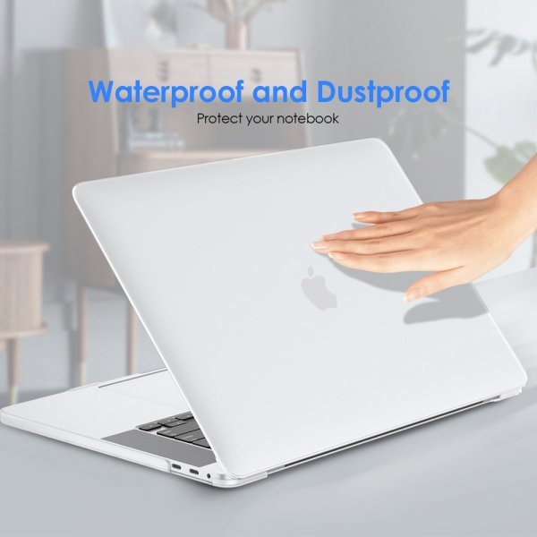 Macbook Air 15 M2 (A2941)/M3 (A3114) Cover Mat gennemsigtig Hvid