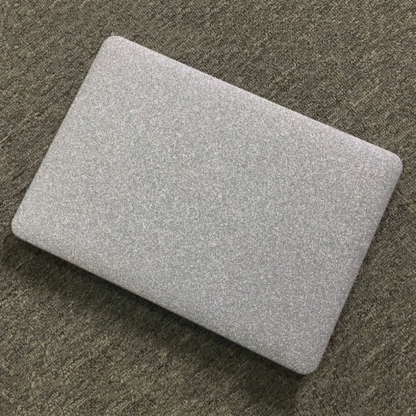 Macbook Pro 13 (A1706 A1708 A1989 A2159) Cover Glitter Sølv