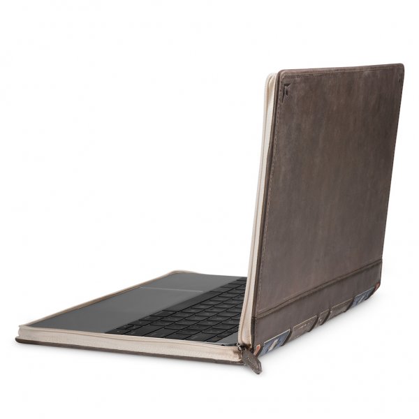 MacBook Pro 13 Touch Bar (A1706 A1708 A1989 A2159) Etui BookBook Vol 2 Ægte Læder Brun