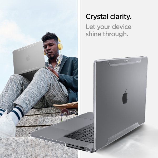 MacBook Pro 14 M1 (A2442)/M2 (A2779)/M3 (A2918 A2992) Cover Thin Fit Crystal Clear