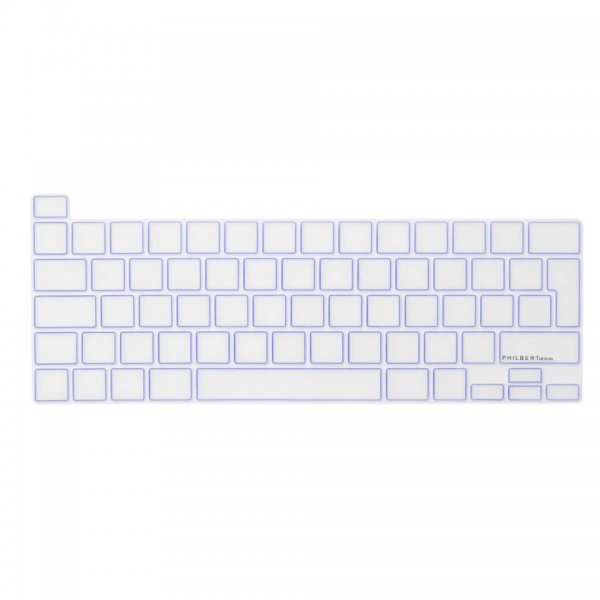 MacBook Pro 13/16" 2019 (A1706. A1708. A1989. A2159 & A2141) Tastaturbeskyttelse Gennemsigtig Lilla