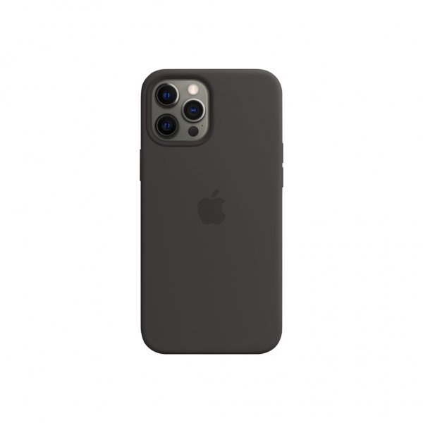 Original iPhone 12 Pro Max Cover Silicone Case MagSafe Sort