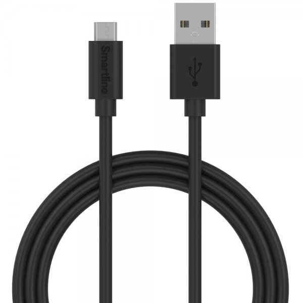 Micro-USB Kabel 2m Sort