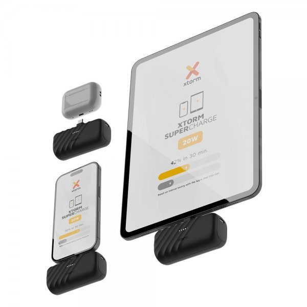 Mini Powerbank Go2 PowerShot 5000 mAh USB-C 20W Sort