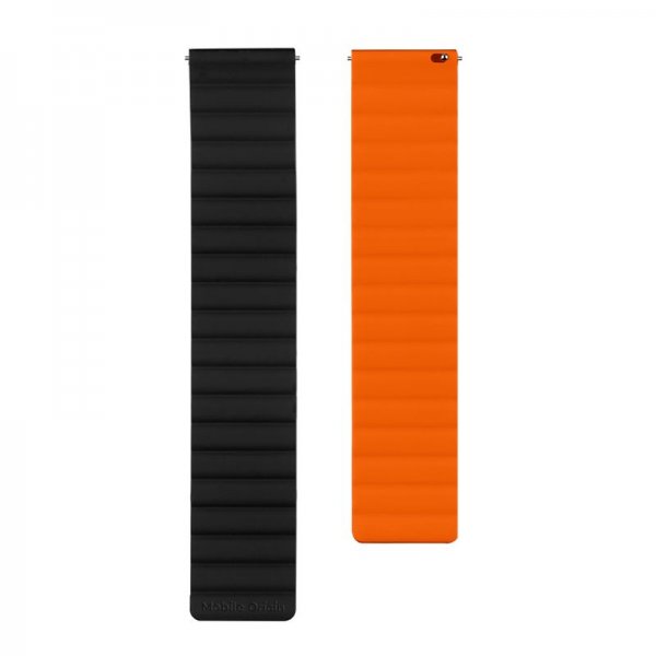 Samsung Galaxy Watch 8 40/44mm/Classic 46mm Armbånd Easy Strap Sort Orange