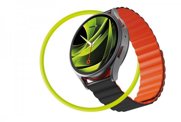 Samsung Galaxy Watch 8 40/44mm/Classic 46mm Armbånd Easy Strap Sort Orange