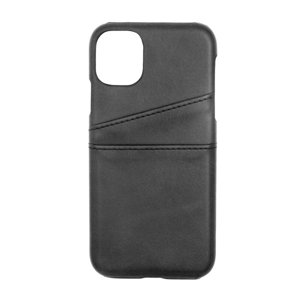 iPhone 11 Cover Kortholder Udenpå Sort