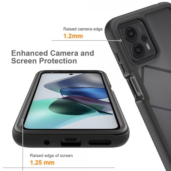 Motorola Moto G23 Cover Indbygget skærmbeskytter Rød