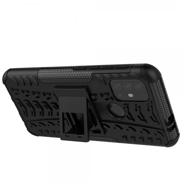 Motorola Moto G30 Cover Dækmønster Stativfunktion Sort